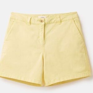 Joules NWT Cruise Chino Shorts in Lemon Yellow Size 4